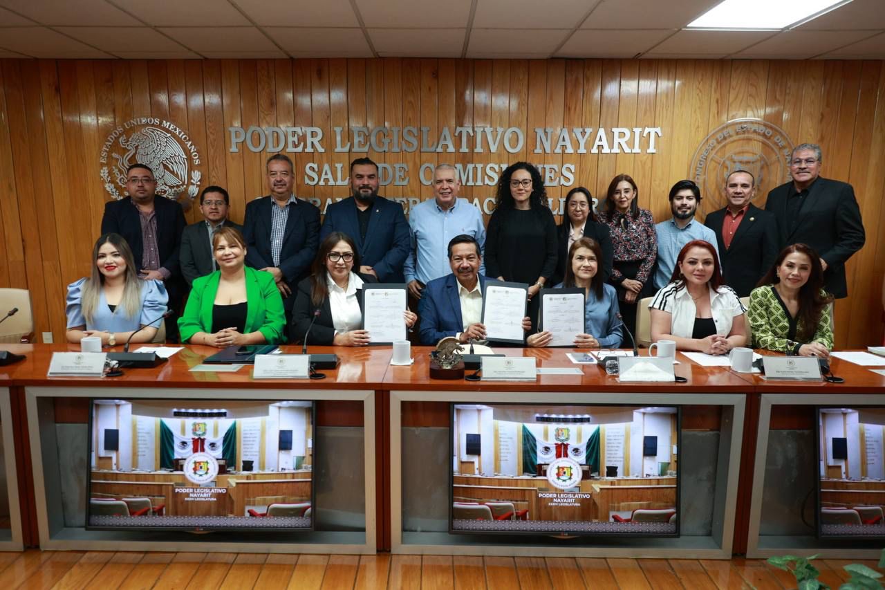 Firma Congreso convenio de colaboración con la Secretaría Ejecutiva del Sistema Local Anticorrupción