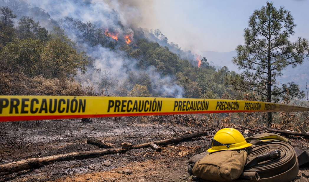 CUATRO INCENDIOS CONTINÚAN ACTIVOS EN NAYARIT