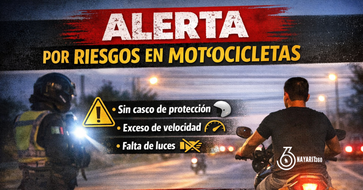 Alertan por uso indebido de motocicletas en el norte de Nayarit