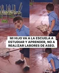 Secretaría de Educación en Nayarit responde a polémica por niño limpiando salón